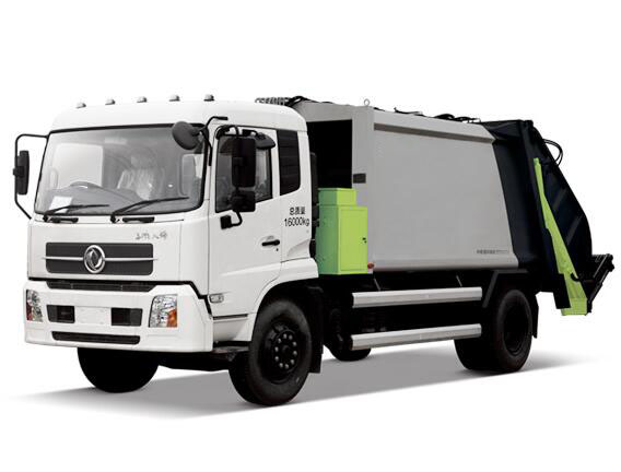 Compression refuse collector truck